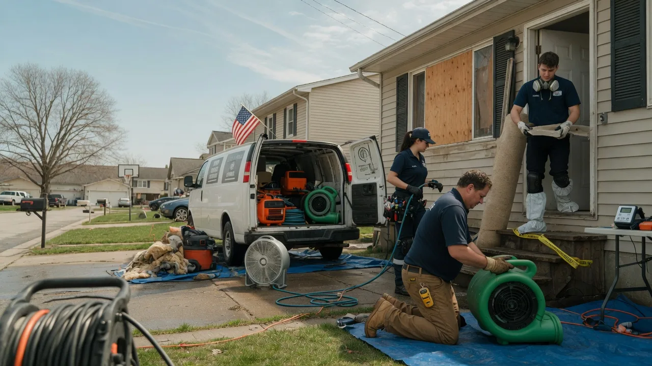 Water Damage Restoration in Templeton, IN near me
